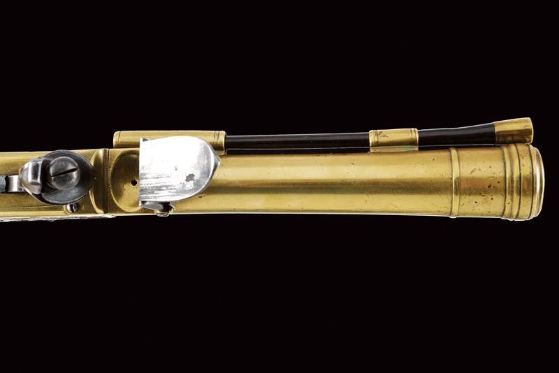 Barber, Pistola a pietra focaia da marina con baionetta a scatto, Londra, 1800 circa