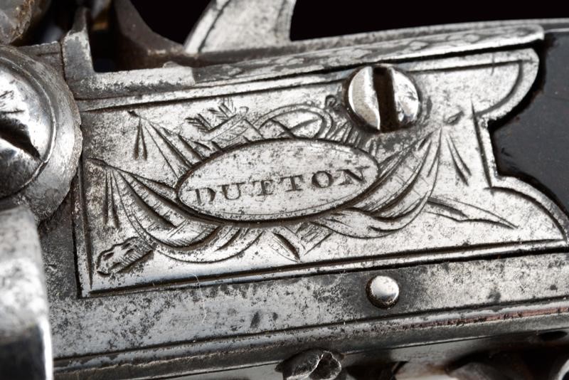 Dutton, Mazzagatto a pietra focaia con canne sovrapposte, Londra, 1800 circa