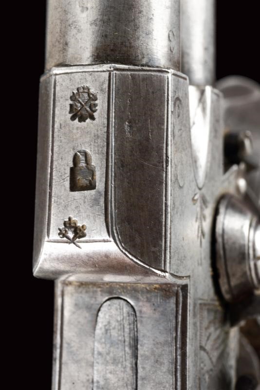 Jones & Co., Mazzagatto a pietra focaia a due canne sovrapposte, Londra, Inizio del XIX Secolo