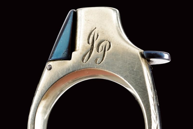 Pistola a luminello con anello 'Le Petit Protector', Europa, Terzo quarto del XIX Secolo