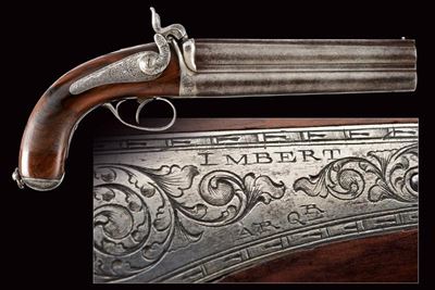 Imbert, Pistola a luminello a canne sovrapposte, Marsiglia, cal. 17.5 mm