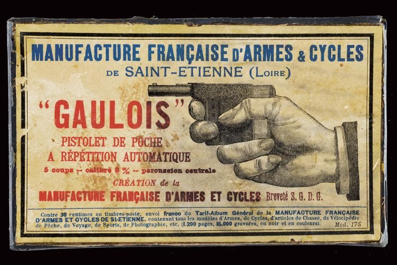Gaulois, Pistola da palmo St. Etienne, circa 1875-1890