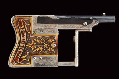 Pistola da palmo 'Mitrailleuse', St. Etienne, 1875-1890, cal. 6 mm