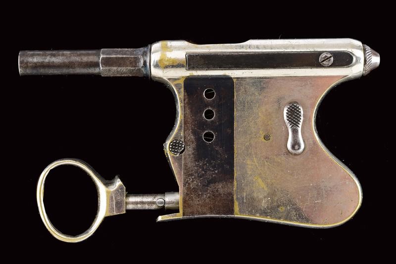 Rara pistola con sistema Tribuzio Mod. 1889, calibro 7 mm, ottagonale e tonda