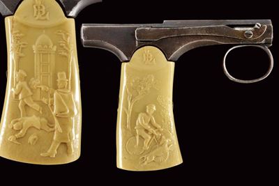 Brun-Latrige, Pistola a retrocarica Modello di lusso, St. Etienne, 1885-90