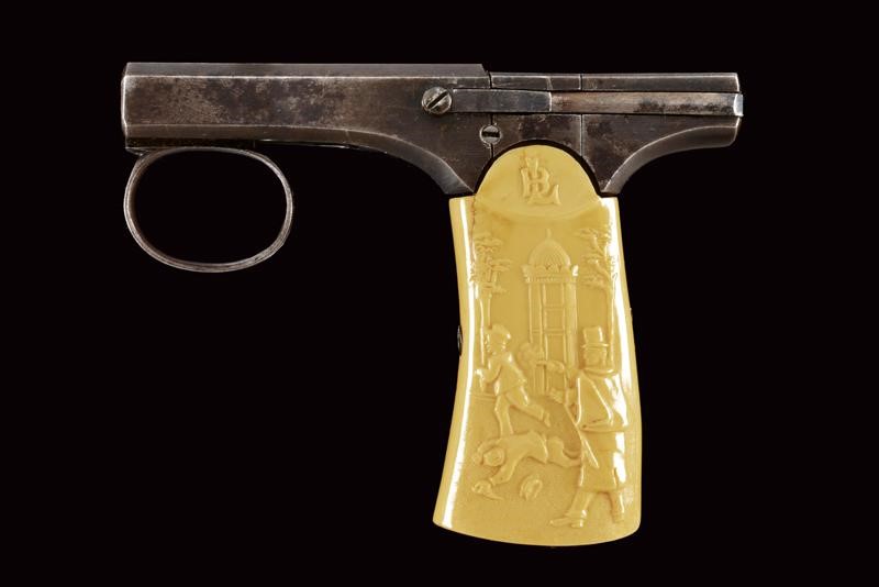 Brun-Latrige, Pistola a retrocarica Modello di lusso, St. Etienne, 1885-90