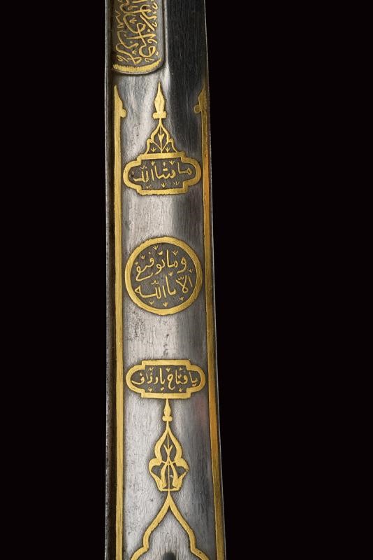 Pala con fornimenti in argento e decorazioni a pietre, tecnica Impero Ottomano, XIX Secolo