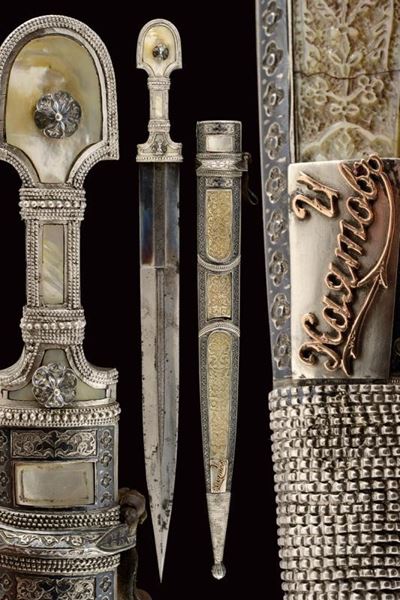 Kindjal, Caucaso, lunghezza 49 cm, circa 1900