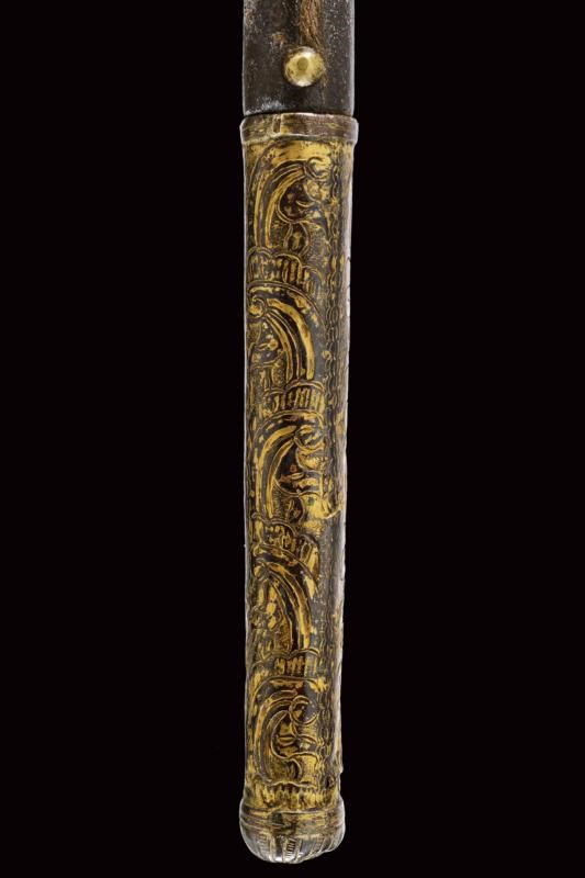 Mazza ottomana, 1720 circa, tecnica in rame e legno