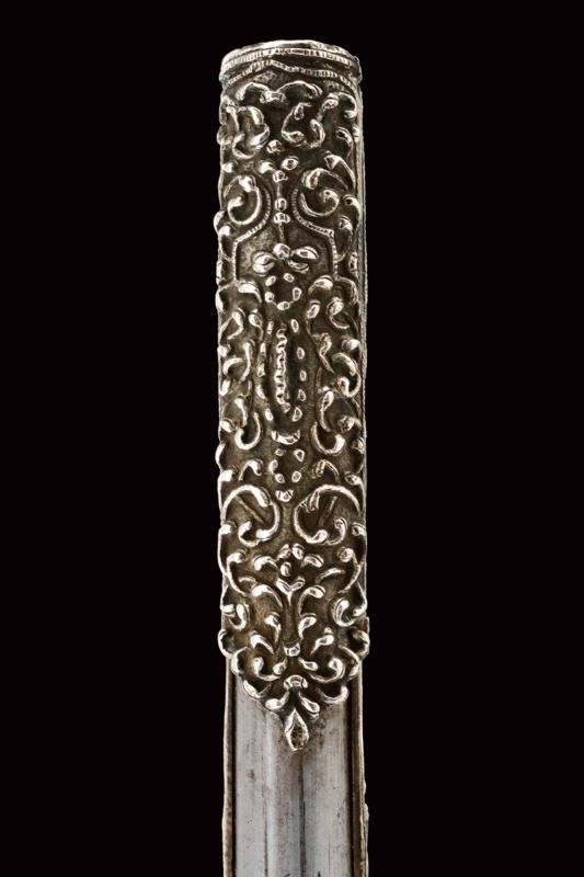 Bella pistola a pietra focaia, Grecia, Inizio del XIX Secolo, lunghezza 50.5 cm, fornimenti in ar...