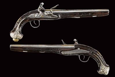Pistole turche a pietra focaia, inizio XIX secolo