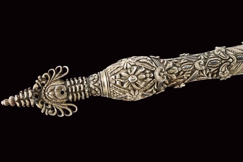 Pistola a pietra focaia in stile Roka, argento, Grecia, fine XVIII secolo