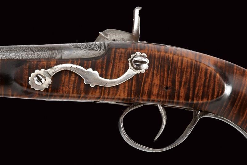 Italian Flintlock Pistol with 3 Barrels, Italy 1680 - Irongate Armory