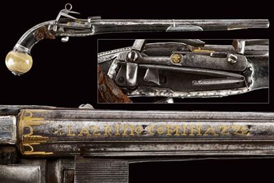 Pistola a pietra focaia da cosacco, Caucaso, metà XIX secolo