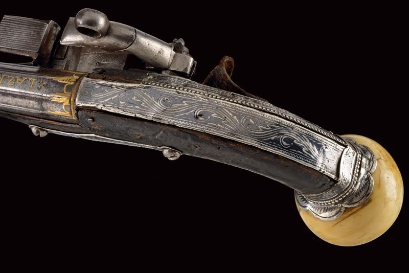 Pistola a pietra focaia da cosacco, Caucaso, metà XIX secolo