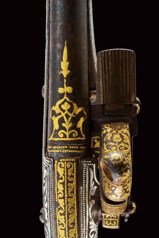 Pistola Kubachi alla micheletta, Daghestan, 41.5 cm, Seconda metà XIX Secolo