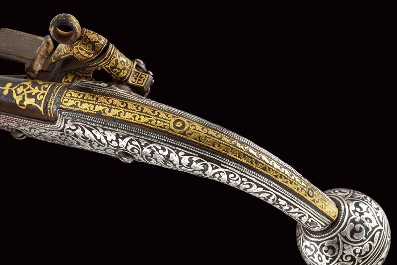 Pistola Kubachi alla micheletta, Daghestan, 41.5 cm, Seconda metà XIX Secolo