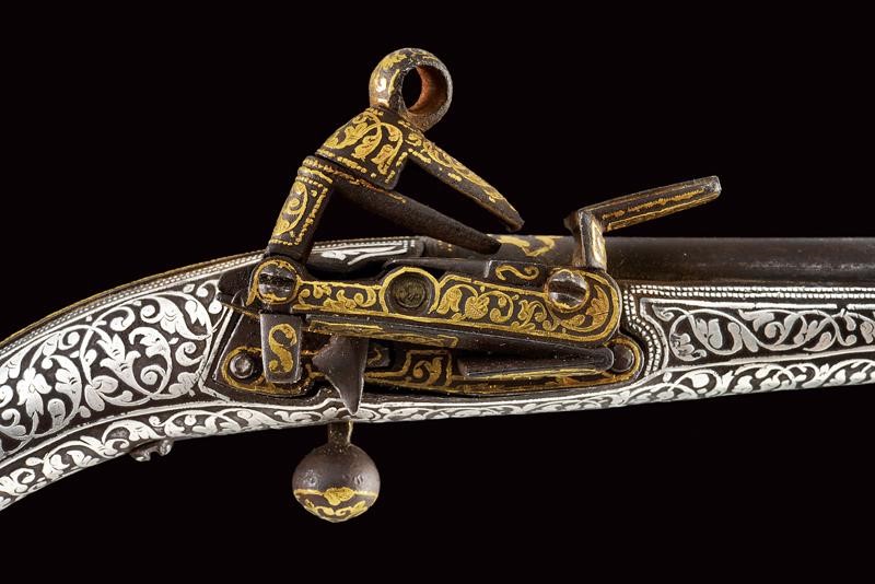 Pistola Kubachi alla micheletta, Daghestan, 41.5 cm, Seconda metà XIX Secolo