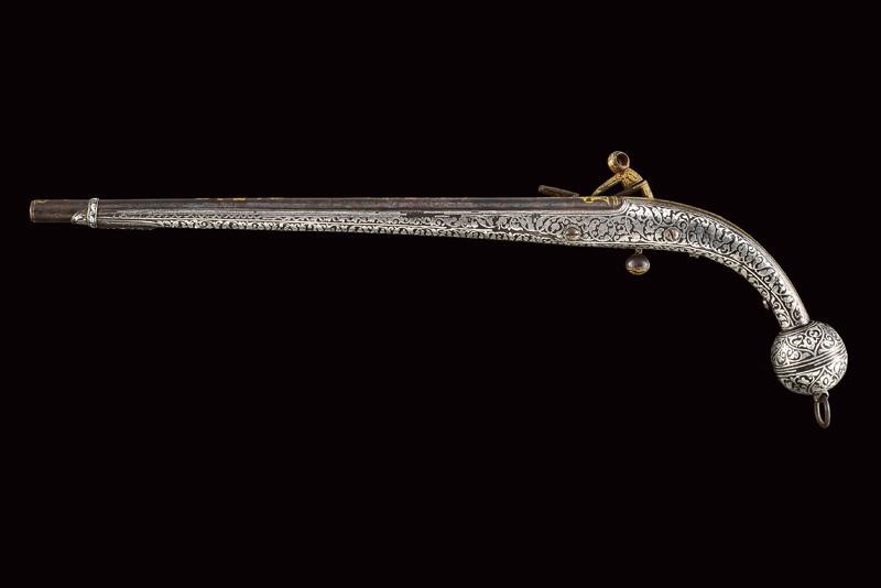 Pistola Kubachi alla micheletta, Daghestan, 41.5 cm, Seconda metà XIX Secolo
