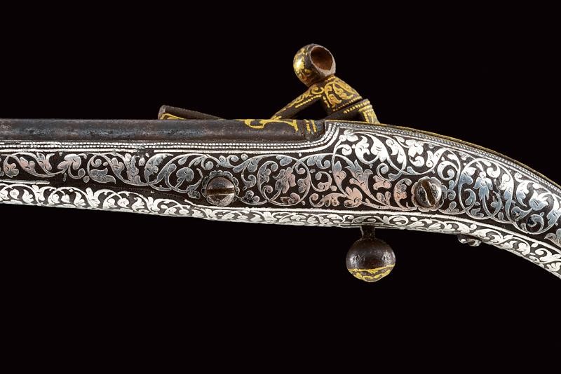 Pistola Kubachi alla micheletta, Daghestan, 41.5 cm, Seconda metà XIX Secolo