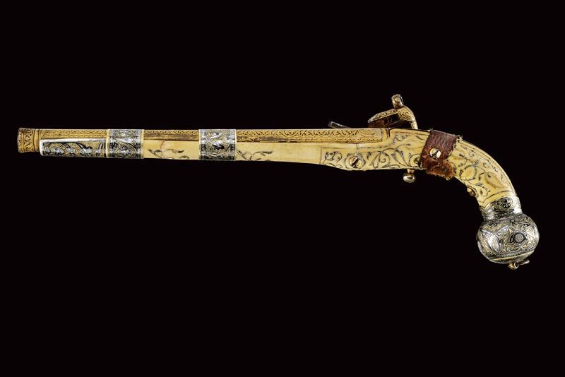 Pistola alla micheletta da cosacco, Caucaso, XVIII secolo