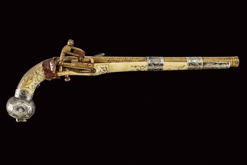 Pistola alla micheletta da cosacco, Caucaso, XVIII secolo