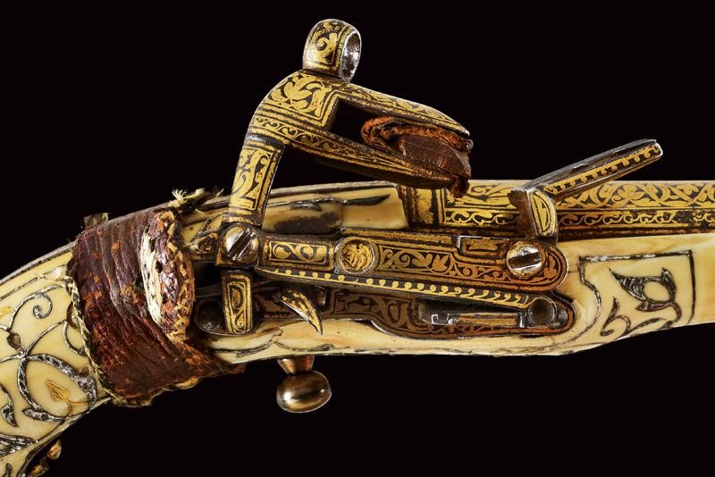 Pistola alla micheletta da cosacco, Caucaso, XVIII secolo