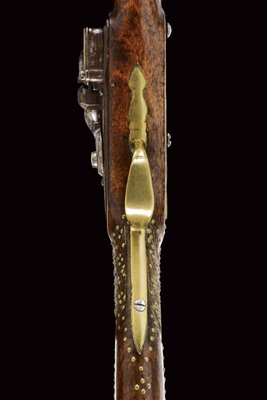 Tromboncino a pietra focaia, ferro e legno, XIX secolo