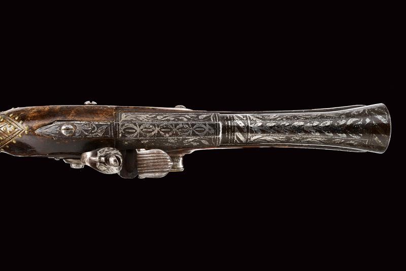 Tromboncino a pietra focaia, ferro e legno, XIX secolo