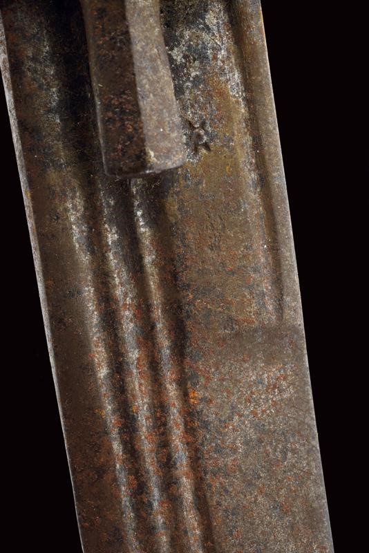Kaskara con impugnatura in argento, tecnica Africa del Nord, lunghezza 97.5 cm, circa 1900