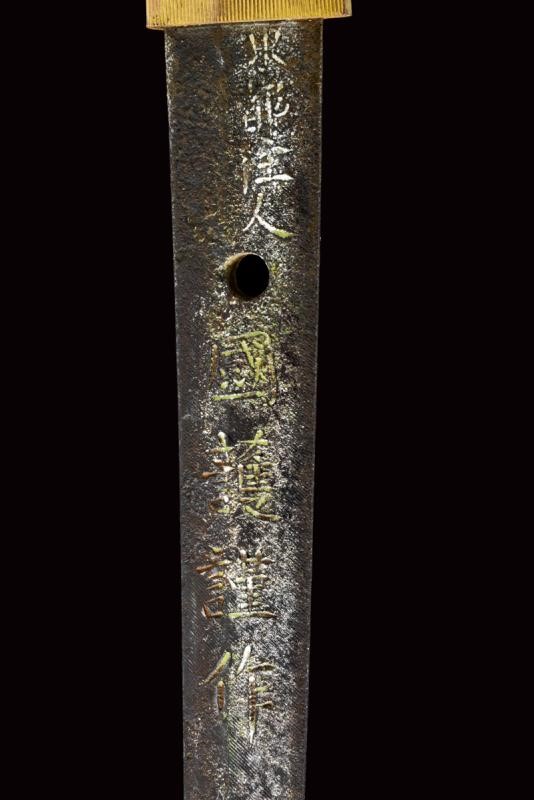 Kunimori kinsaku, Gunto (Katana militare) con lama shinogi zukuri, Giappone, 1940 circa