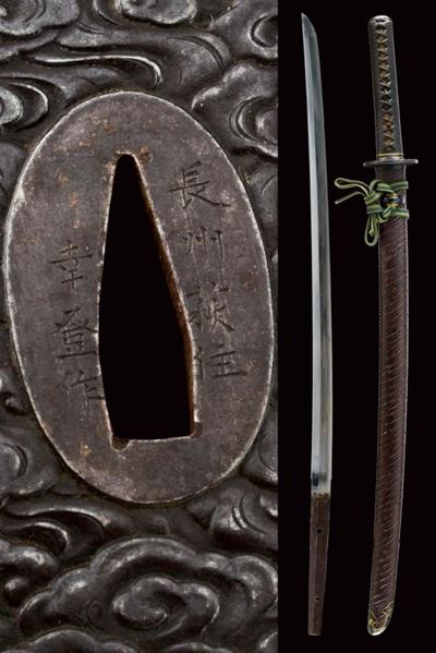 Katana giapponese in koshirae Higo, XVIII Secolo