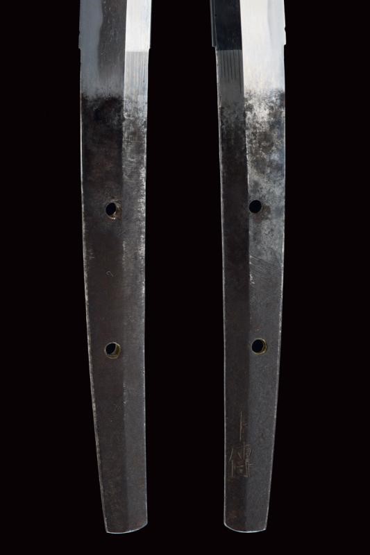 Katana giapponese, montatura handachi, Mei Bokuden, XVII secolo