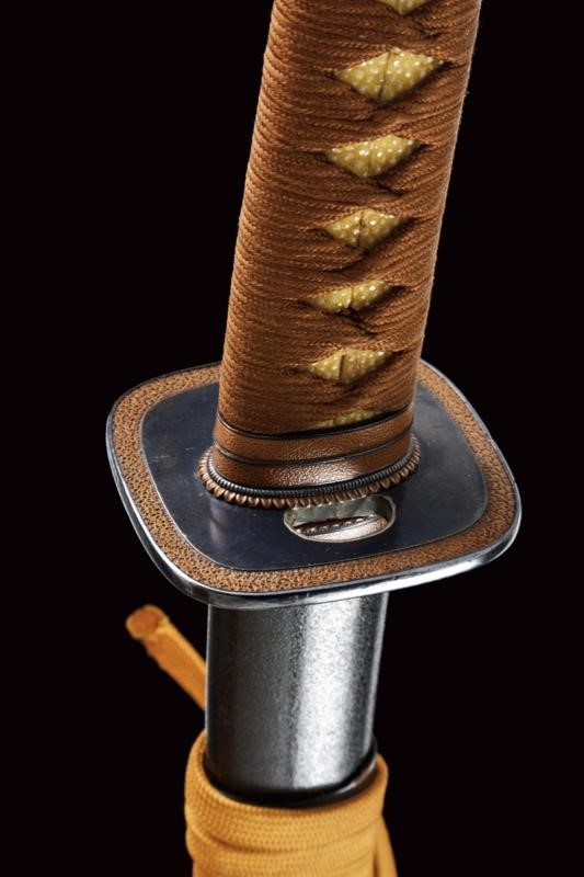 Katana giapponese, montatura handachi, Mei Bokuden, XVII secolo