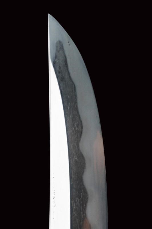 Wakizashi, Lama shobu zukuri in koshirae, Giappone, XVI Sec.