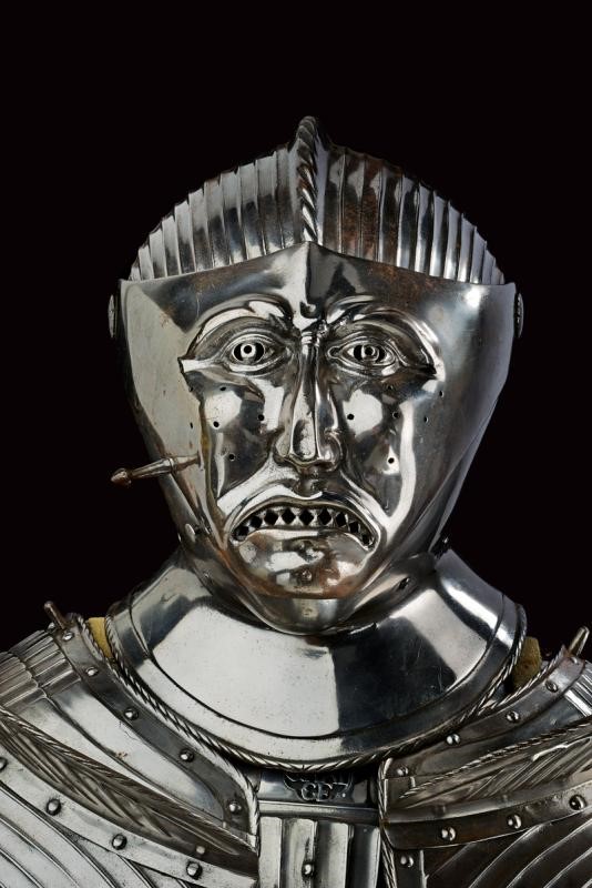 Armatura da cavallo in stile massimiliano, Europa, circa 1520