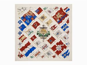 Hermès - Pavois silk twill scarf