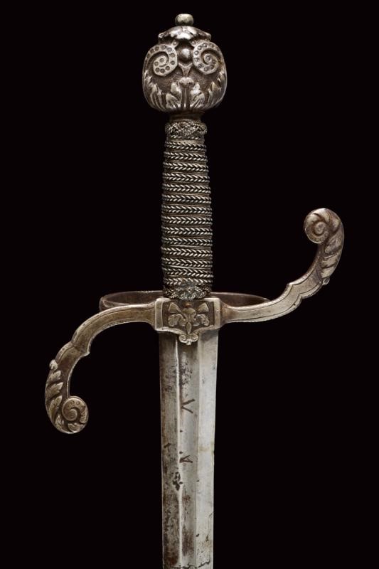 Spada, stile del XVI secolo, lunghezza 120 cm, Italia, XIX secolo