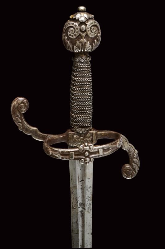 Spada, stile del XVI secolo, lunghezza 120 cm, Italia, XIX secolo
