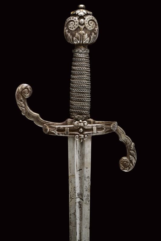 Spada, stile del XVI secolo, lunghezza 120 cm, Italia, XIX secolo