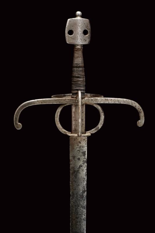 Spada, lama dritta a due fili, ferro e legno, Italia del Nord/Austria, ultimo quarto del XVI seco...