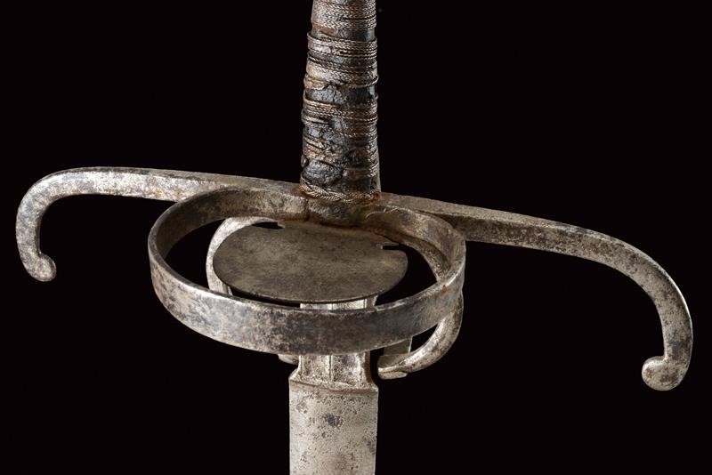 Spada, lama dritta a due fili, ferro e legno, Italia del Nord/Austria, ultimo quarto del XVI seco...