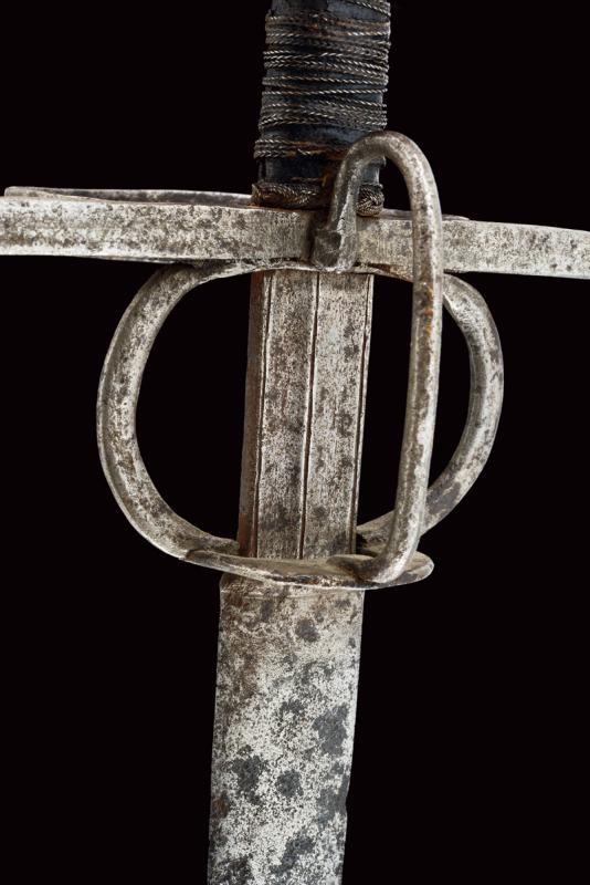 Spada, lama dritta a due fili, ferro e legno, Italia del Nord/Austria, ultimo quarto del XVI seco...