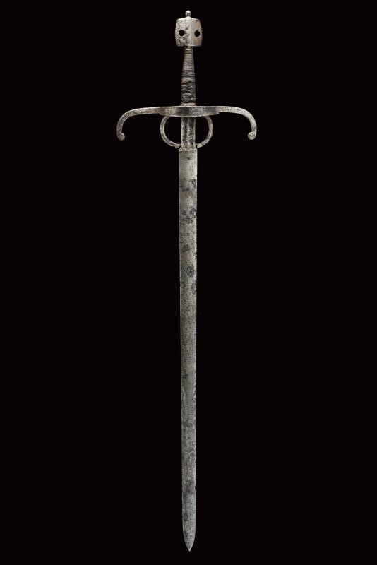 Spada, lama dritta a due fili, ferro e legno, Italia del Nord/Austria, ultimo quarto del XVI seco...