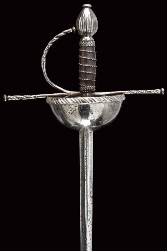 Spada a tazza, tecnica spagnola, lunghezza 116 cm, datata 1650/60