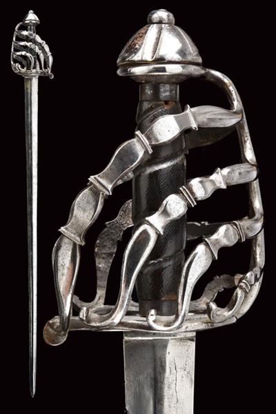Spada a gabbia, Francia, 1740-1750, lunghezza 108.5 cm.