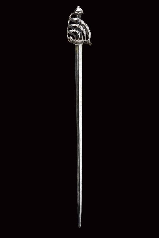 Spada a gabbia, Francia, 1740-1750, lunghezza 108.5 cm.