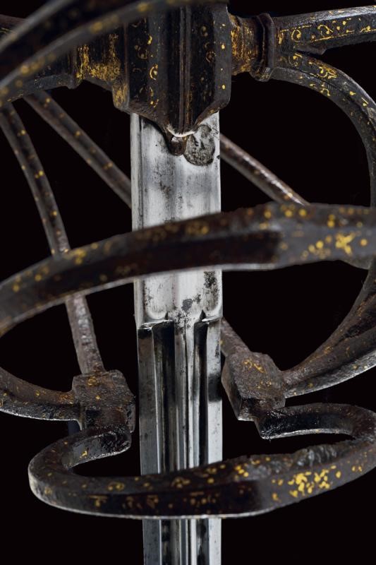 Spada da lato a tre ponti, Italia settentrionale, circa 1600