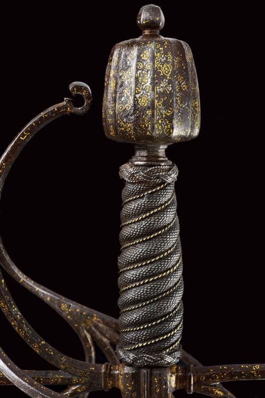 Spada da lato a tre ponti, Italia settentrionale, circa 1600