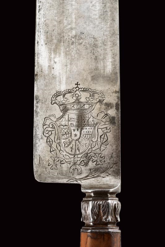 Coltella con stemma del Principe delle Asturie, Spagna, 1780 circa